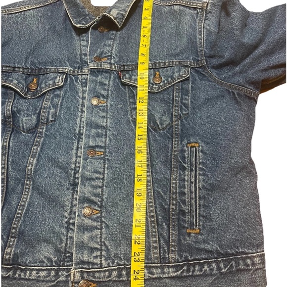 Vintage Levi’s 71506‑0316 Blanket Lined Denim Trucker Jacket Men’s 48L (Fits XXL - Picture 6 of 15